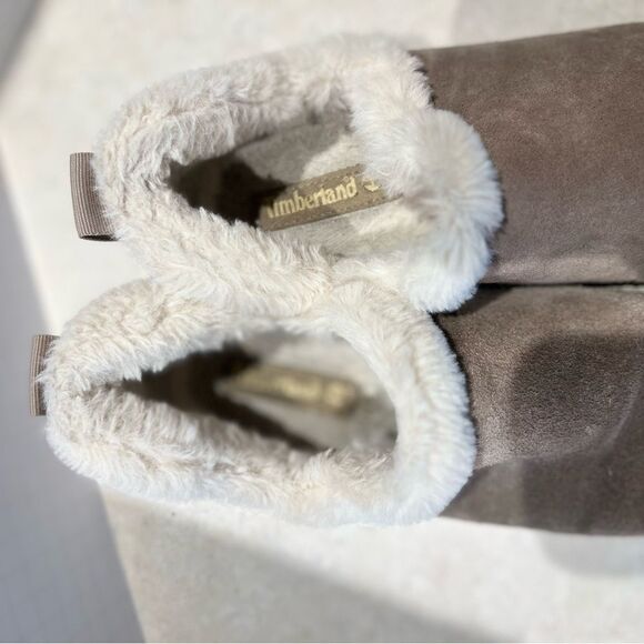 Timberland Women’s Suede Slip-On Shoes with Faux Fur Lining -‎ Size 8, Preloved - Picture 13 of 13